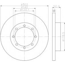 MDC2294 MINTEX Тормозной диск