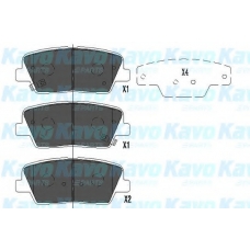 KBP-3034 KAVO PARTS Комплект тормозных колодок, дисковый тормоз