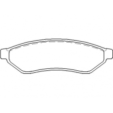 MDB2647 MINTEX Комплект тормозных колодок, дисковый тормоз
