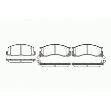 0306 32 KAWE Комплект тормозных колодок, дисковый тормоз