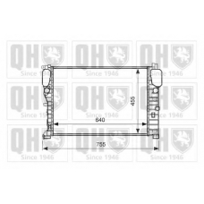 QER1805 QUINTON HAZELL Радиатор, охлаждение двигателя