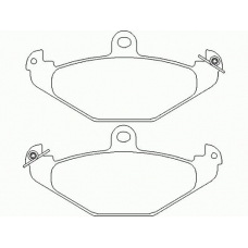 MDB1445 MINTEX Комплект тормозных колодок, дисковый тормоз