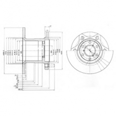 BG649 DELPHI Тормозной диск