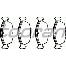 202 464 TOPRAN Комплект тормозных колодок, дисковый тормоз