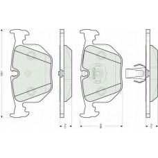 GDB1527 TRW Комплект тормозных колодок, дисковый тормоз
