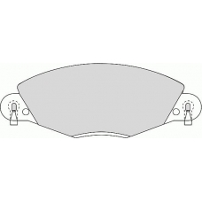 FD6876A NECTO Комплект тормозных колодок, дисковый тормоз