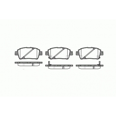 0740.02 REMSA Комплект тормозных колодок, дисковый тормоз