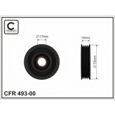 493-00 CAFFARO Паразитный / ведущий ролик, поликлиновой ремень