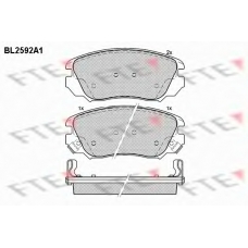 BL2592A1 FTE Комплект тормозных колодок, дисковый тормоз