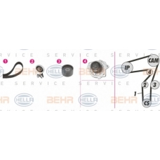 8MP 376 812-811 HELLA Водяной насос + комплект зубчатого ремня