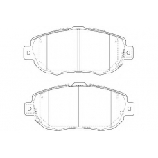 WBP21490A WAGNER LOCKHEED Комплект тормозных колодок, дисковый тормоз