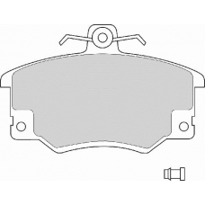 FD221E NECTO Комплект тормозных колодок, дисковый тормоз