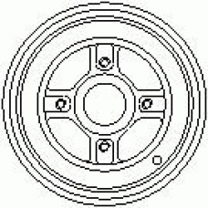 7D0391 KAWE Тормозной барабан