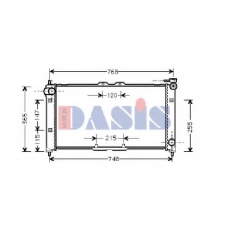110400N AKS DASIS Радиатор, охлаждение двигателя