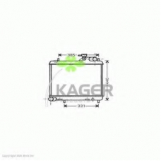 31-1653 KAGER Радиатор, охлаждение двигателя