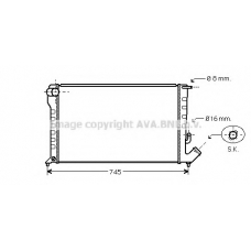CNA2194 AVA Радиатор, охлаждение двигателя