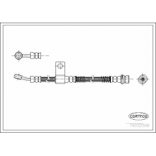 19032598 CORTECO Тормозной шланг