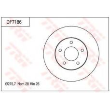 DF7186 TRW Тормозной диск
