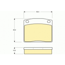 6101719 GIRLING Комплект тормозных колодок, дисковый тормоз