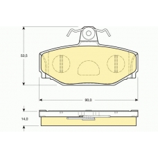 6113771 GIRLING Комплект тормозных колодок, дисковый тормоз
