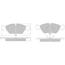 PF1129 PROCODIS FRANCE Комплект тормозных колодок, дисковый тормоз