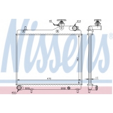 67049 NISSENS Радиатор, охлаждение двигателя