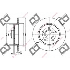 BD1336 DJ PARTS Тормозной диск