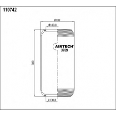 3769 Airtech Кожух пневматической рессоры