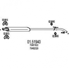 01.51940 MTS Средний глушитель выхлопных газов