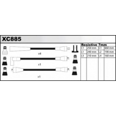 XC885 QUINTON HAZELL Комплект проводов зажигания