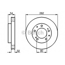 0 986 478 312 BOSCH Тормозной диск