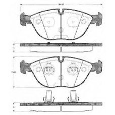 BLF1053 QUINTON HAZELL Комплект тормозных колодок, дисковый тормоз