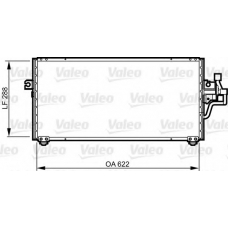 814303 VALEO Конденсатор, кондиционер