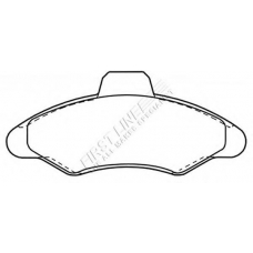 FBP1163 FIRST LINE Комплект тормозных колодок, дисковый тормоз