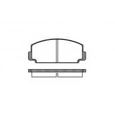 P1753.00 WOKING Комплект тормозных колодок, дисковый тормоз