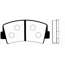 J PA-308AF JAPANPARTS Комплект тормозных колодок, дисковый тормоз