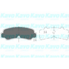 KBP-9055 KAVO PARTS Комплект тормозных колодок, дисковый тормоз