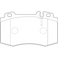 WBP23745A WAGNER LOCKHEED Комплект тормозных колодок, дисковый тормоз