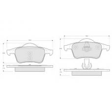 PF1405 PROCODIS FRANCE Комплект тормозных колодок, дисковый тормоз