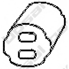 255-713 BOSAL Резиновые полоски, система выпуска