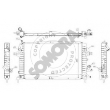 211840A SOMORA Радиатор, охлаждение двигателя