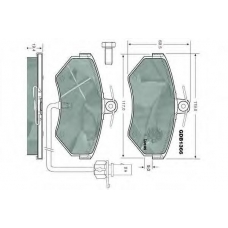 GDB1366 TRW Комплект тормозных колодок, дисковый тормоз