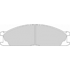 FD6566A NECTO Комплект тормозных колодок, дисковый тормоз