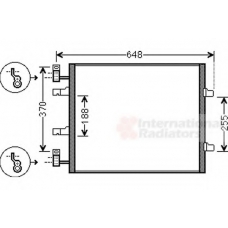 43005459 VAN WEZEL Конденсатор, кондиционер