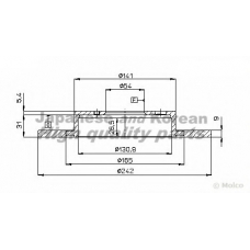 T601-03 ASHUKI Тормозной диск