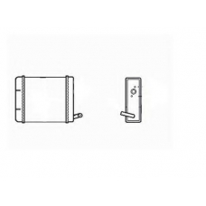 58633 NRF Теплообменник, отопление салона