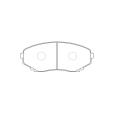 FP0551 FIT Комплект тормозных колодок, дисковый тормоз