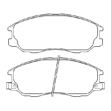 MDB2711 MINTEX Комплект тормозных колодок, дисковый тормоз