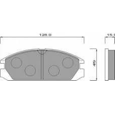 AC620881D AC Delco Комплект тормозных колодок, дисковый тормоз