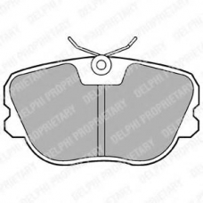 LP575 DELPHI Комплект тормозных колодок, дисковый тормоз